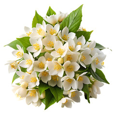 Jasmine Bunch Isolated on White Background