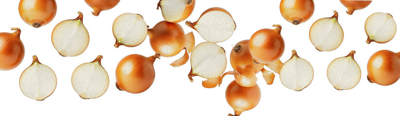 Onions Isolated on White