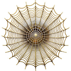 Spider Web Isolated on White Background