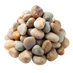 Stone Bunch Isolated on White Background
