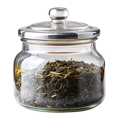 Tea Jar Isolated on White Background