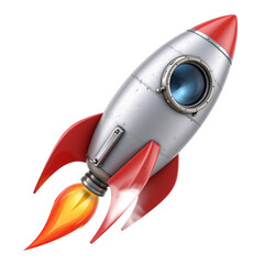 Rocket launching event outer space digital art sci-fi environment dynamic viewpoint innovation concept
