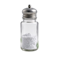 Adding flavor salt shaker on kitchen table food photography bright environment close-up view culinary concept