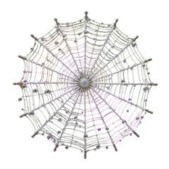 Delicate spiderweb creation nature setting macro photography outdoor space close-up view intricate design