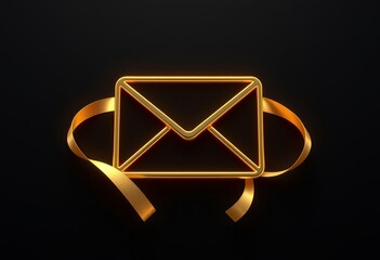 Blue 3d email symbol button featuring an envelope icon for web contact and business communication newsletter design vector illustration