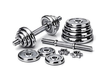 Adjustable Chrome Dumbbells &ndash; Strength Training Equipment