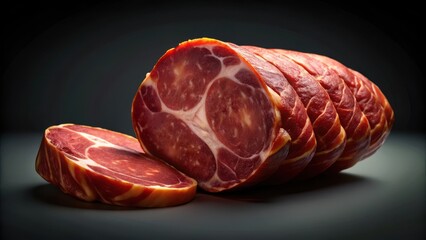 An Italian cured meat delicacy made from pork jowl, airdried and aged to perfection to reveal its rich, unctuous flavor and velvety texture