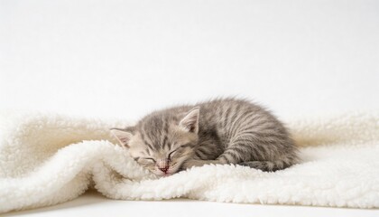 kitten on a white background