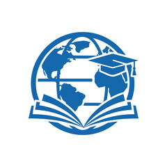 Global Education and Academic Achievement Icon Symbol.