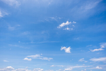 clear blue sky background,clouds with background, Blue sky background with tiny clouds. White fluffy clouds in the blue sky. 