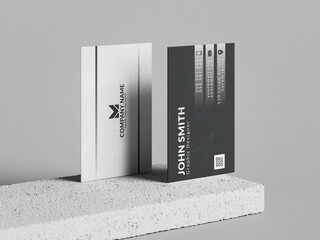 modern black and white business card design