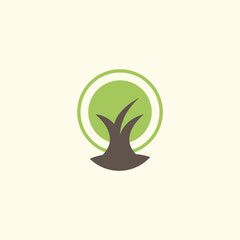 Tree ecology nature logo vector image. Tree logo icon