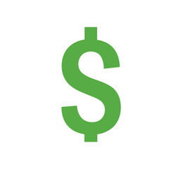 Green Dollar Sign Symbol Finance Money Currency Wealth.