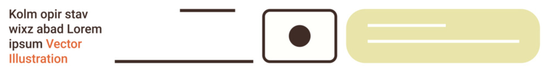 Graphic design, branding, modern layouts, advertising, minimalism, creative media. Neutral tones with lines, text and a dotted rectangular shape. Ideal for graphic design and branding concepts