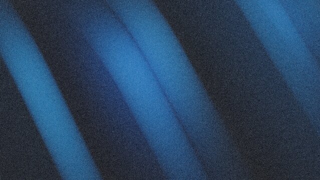 grainy noisy glowing color wave image of dark blue on black backdrop for wallpaper design