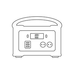 illustration of portable power station