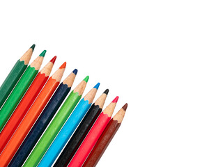 Fototapeta premium Isolated Crayons in Vibrant Colors for Drawing on a Transparent Background: A Colorful Collection for Creative Expression on Transparent Background.