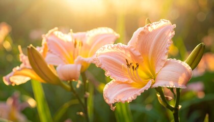Fototapeta premium Beautiful red and yellow tulip flowers bloom in a spring garden garden with macro petals showing nature's floral beauty