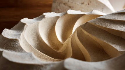 Stone Sculpture Detail, Architectural Carving, Abstract Art
