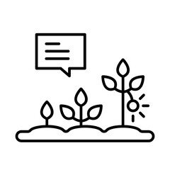 Plant growth icon
