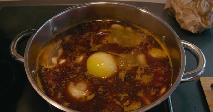 Cultural Spanish cuisine fabada asturiana