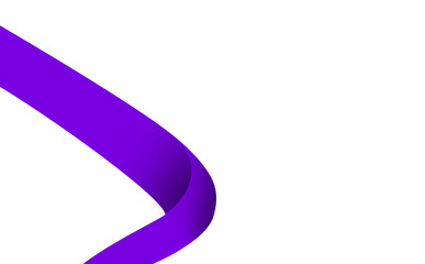 Elegant Curved Purple Ribbon Abstract Graphic