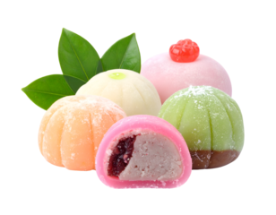 japanese wagashi isolated on transparent png