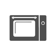 Fototapeta premium Modern microwave oven appliance for cooking and heating food in kitchen.