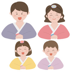 한복 입은 가족