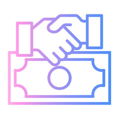 Obraz premium sponsored Line Gradient Icon