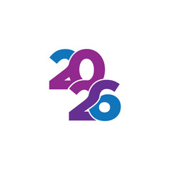 2026 design for new year logo vector
