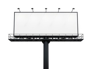 Obraz premium Empty billboard on pole