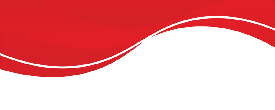 Abstract red line background curve element with white space for text and message design, overlapping layers. with a modern concept style