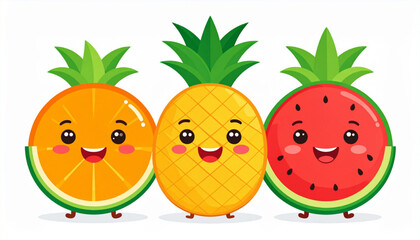 Summer Fruit Character Set