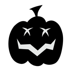 Fototapeta premium Pumpkin vector silhouette