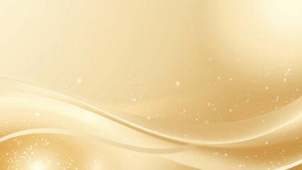 Radiant Golden Light Gradient Background with Smooth Silk Curves for Luxury Gold Jewelry Advertisement or Premium Award Certificate Design
