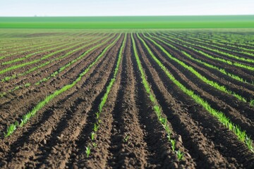 Spring Field Rows: Neat crop lines stretching across fertile spring soil. --chaos 50 --ar 3:2 --profile 1l3n7zg --stylize 150 --v 6 Job ID: 249b0adb-fe40-402a-9aea-4b0622aac8e9