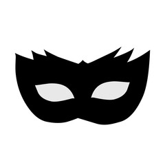 Superhero mask silhouette vector