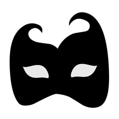 Superhero mask silhouette vector