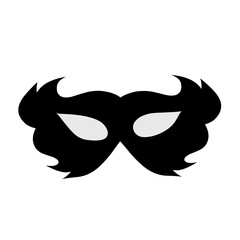 Superhero mask silhouette vector
