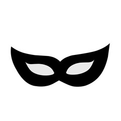 Superhero mask silhouette vector