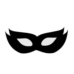 Superhero mask silhouette vector