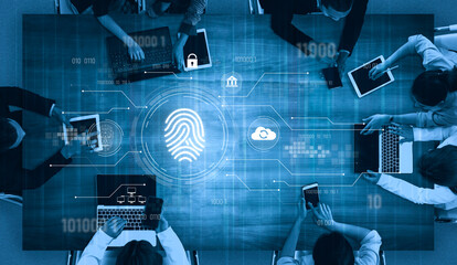 Biometric fingerprint identification and cybersecurity system ensuring secure access, identity verification, cloud data protection, and digital safety Vouch
