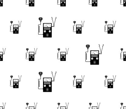 Ham Radio Icon Seamless Pattern Y_2301002