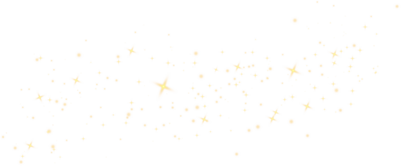 Golden Light Effect PNG  Shimmering Glitter, Stardust, and Festive Confetti Glow