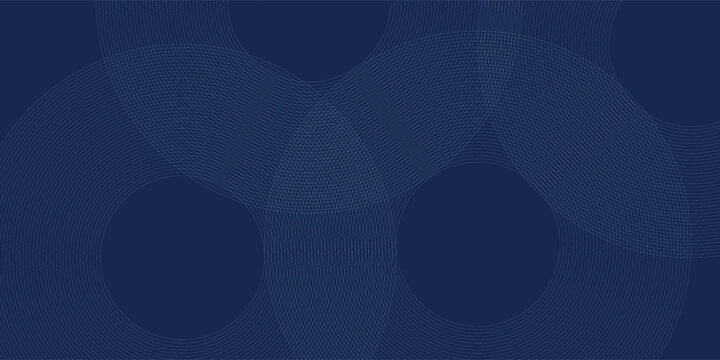 Dark blue dynamic abstract vector background with diagonal lines. 3d business presentation banner cover for sales event evening party. Fast moving circles, soft wave lines and decoration lines. Ep 10