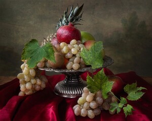 Still life with fruits  in Renaissance style