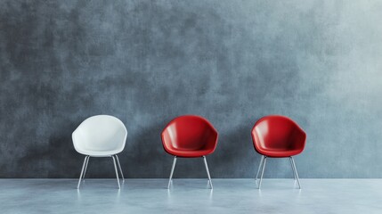 Three Chairs One Choice  Awaiting Decision.