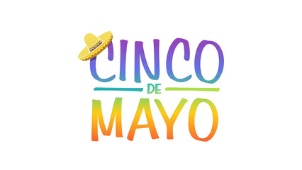Cinco de mayo celebratory holiday sign