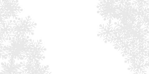 Obraz premium Decorative snowflake pattern winter holiday background with scattered ice crystals perfect for Christmas and New Year designs EPS vector